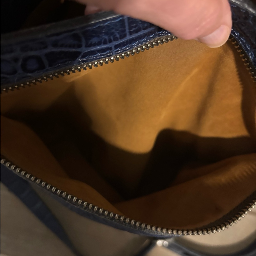 Patricia Nash Blue Backpack with Gold Studs and Tassels - Picture 5 of 5